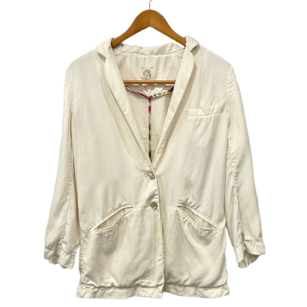Attic and Barn 100% Lyocell Blazer Made In Italy Women’s Sz 42 US 6